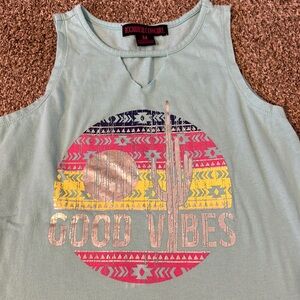 Rock&Roll Cowgirl Good Vibes Tank top